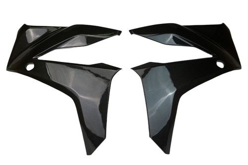 Large Side Panels in Glossy Twill Weave Carbon Fiber for Honda CBR650R 2024+

