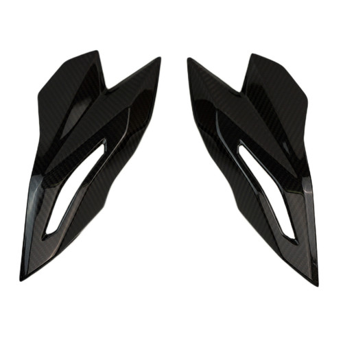 Headlight Sides in Glossy Twill Weave Carbon Fiber for Suzuki GSX-8S

