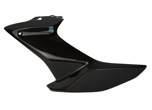Right Side of Large Side Fairings in Glossy Twill Weave Carbon Fiber for Suzuki GSX-8S