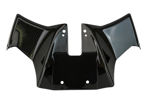 Front Fairing Winglets in Glossy Twill Weave Carbon Fiber for Suzuki GSX-8S

