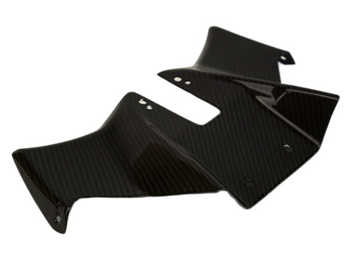 Front Fairing Winglets in Glossy Twill Weave Carbon Fiber for Suzuki GSX-8S