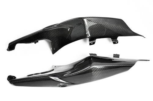 Glossy Twill Weave Carbon Fiber  Seat Section Sides for Suzuki GSXR 1000 07-08