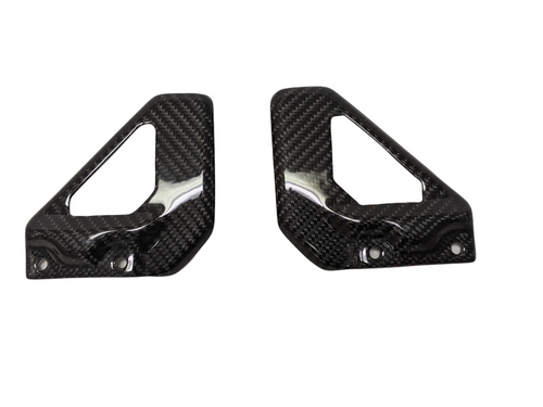 Heel Plates in 100% Carbon Fiber for Aprilia RSV Mille 98-03, Tuono 02-05