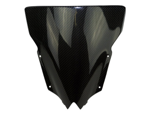 Windscreen in Glossy Twill Weave Carbon Fiber for Yamaha R6 08-16