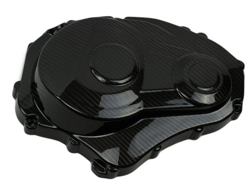 Clutch Cover for Suzuki GSXR 1000 09-16 in Glossy Plain Weave Carbon Fiber