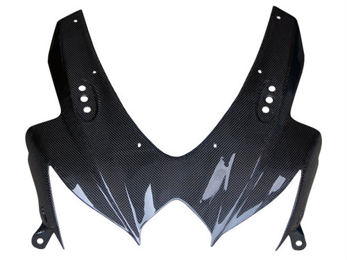 Glossy Plain Weave Carbon Fiber  Front Fairing Cowl for Suzuki  GSXR 600, GSXR 750  2008-2010