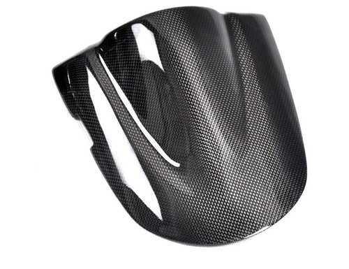 Glossy Plain Weave Carbon Fiber  Seat Cover for Suzuki GSXR 600, GSXR 750  2006-2007