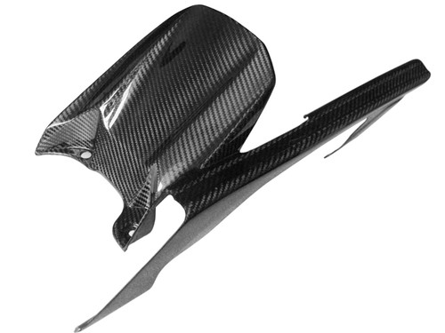 Glossy Twill Weave Carbon Fiber  Rear Hugger with Chain Guard for Yamaha R1 04-06