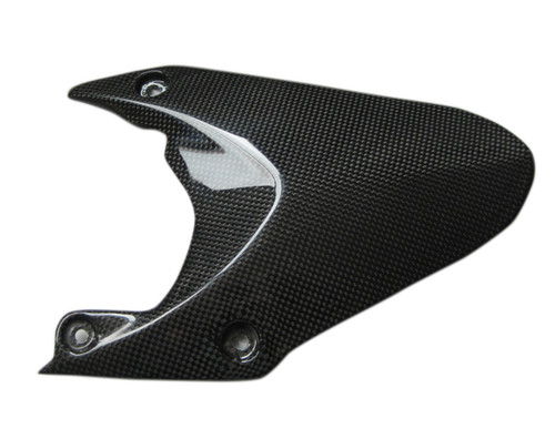 Glossy Plain Weave Carbon Fiber Rear Hugger for Triumph Daytona 675 06-12