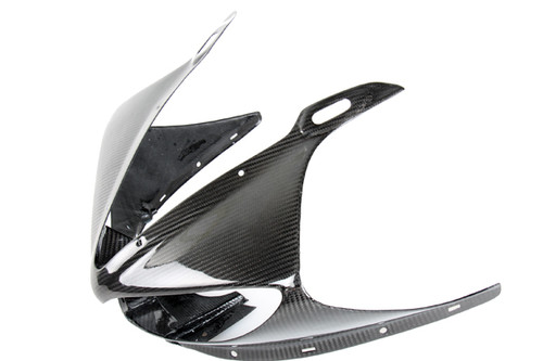 Front Fairing for Yamaha R6 03-05 in Glossy Twill Weave Carbon Fiber
