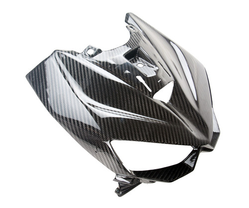 Front Fairing for Kawasaki Z1000 Z1000 2014-2016 in Glossy Twill Weave Carbon Fiber