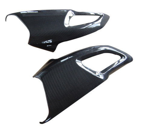 Air Intakes in Glossy Twill Weave  Carbon Fiber for Ducati Diavel  2011-2013