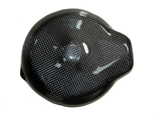 Alternator Cover Protector in Glossy Plain Weave Carbon Fiber for Yamaha R6 2006+