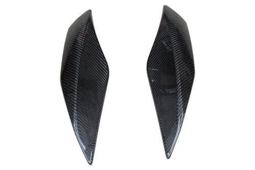 Long Side Panels in Glossy Plain Weave Carbon Fiber for Aprilia Mana 850 2008-2014