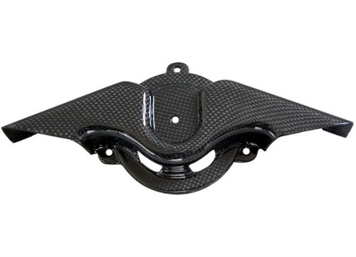 Air Filter Cover in Glossy Plain Weave Carbon Fiber for Ducati Monster 696