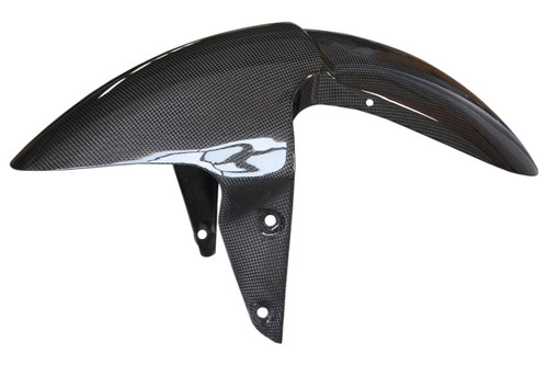 Front Fende in Glossy Plain Weave Carbon Fiber for Triumph Street Triple 2007-2012