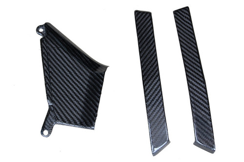 Lateral Panel Accessories in Glossy Twill Weave Carbon Fiber for Honda CB1000R