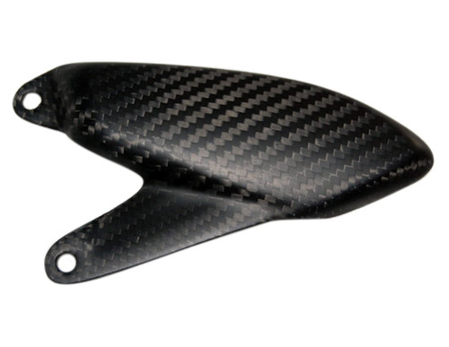 Heel Plate in Matte Twill Weave Carbon Fiber for MV Agusta F3 675 & 800