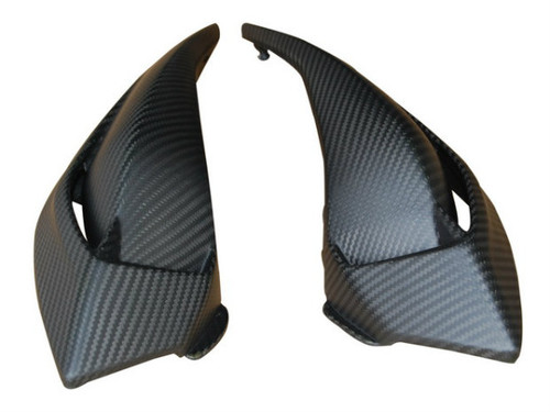 Rear Side Fairings in Matte Twill Weave Carbon Fiber for MV Agusta Brutale 675 & 800