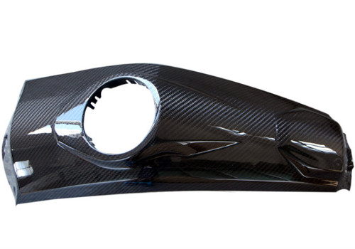 Tank Top Cover in Glossy Twill Weave Carbon Fiber for BMW R1200GS 2013-2016