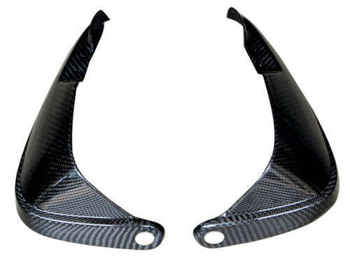 Hand Protectors in Glossy Twill Weave Carbon Fiber for BMW R1200GS 2004-2007