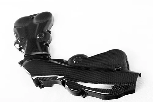 Belt Covers in Glossy Plain Weave Carbon Fiber for Ducati Monster 821, 1200, 1200S Streetfighter 848, 1098, SuperSport 2017+