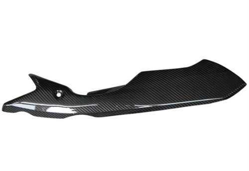 Belly Pan Middle Part in Glossy Twill Weave Carbon Fiber for Kawasaki Z1000 2010-2013