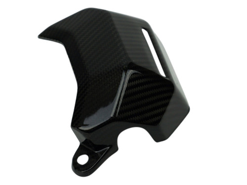 Coolant Reservoir Cover in Glossy Twill Weave Carbon Fiber for Yamaha FZ-07/ MT-07 2015+