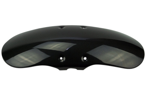 Front Fender in Glossy Plain Weave Carbon Fiber for Ducati Scrambler Classic