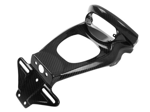 Number Plate Holder in Glossy Twill Weave Carbon Fiber for Buell XB9S,R,RX,XB12S,R,SX