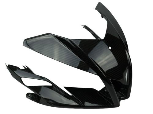 Front Fairing in Glossy Twill Weave Carbon Fiber for Aprilia Tuono V4 2011-2015