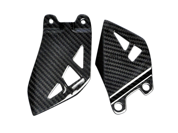 Heel Plates in 100% Carbon Fiber for Kawasaki ZX10R 2016+