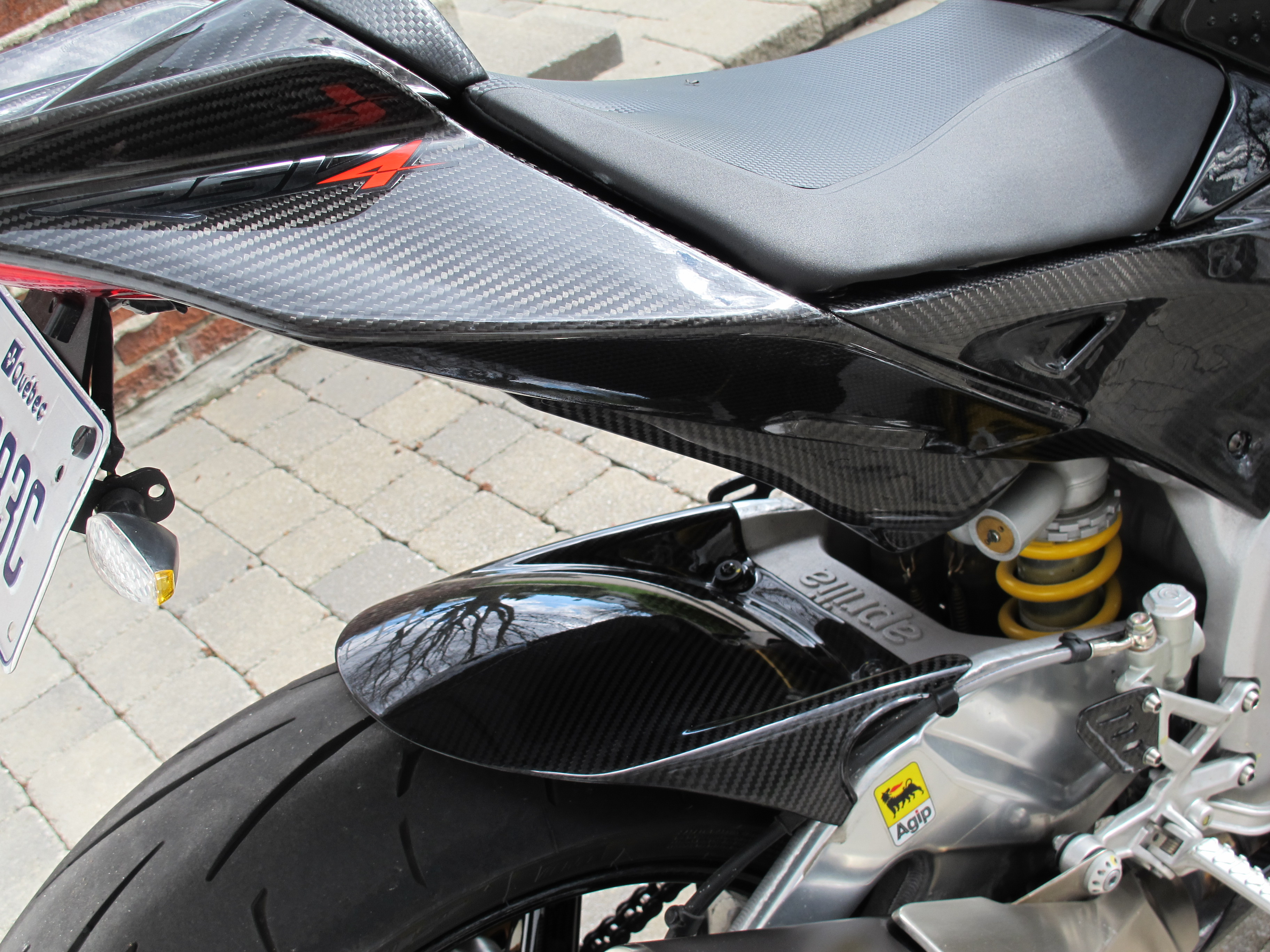 Tail Fairings in 100% Carbon Fiber for Aprilia RSV4 2009+