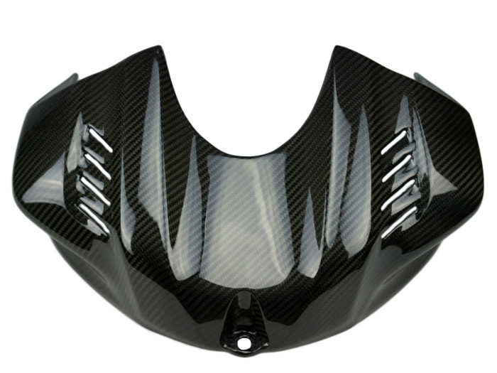 Tank Cover in 100% Carbon Fiber for Yamaha R6 2017+ (Glossy/Plain)