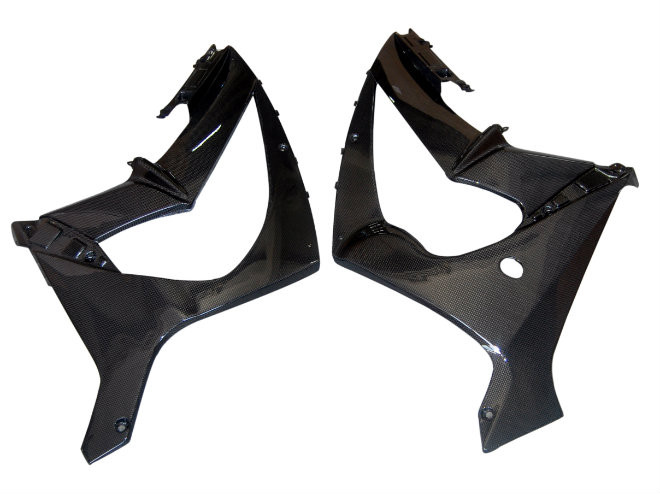 Side Fairings in 100% Carbon Fiber for Kawasaki ZX10R 2011-2020