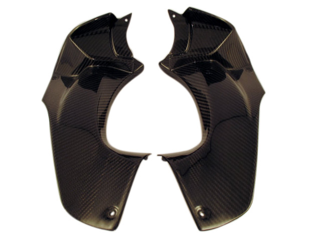 Ram Air Duct Covers ( with tabs) in 100% Carbon Fiber for Kawasaki