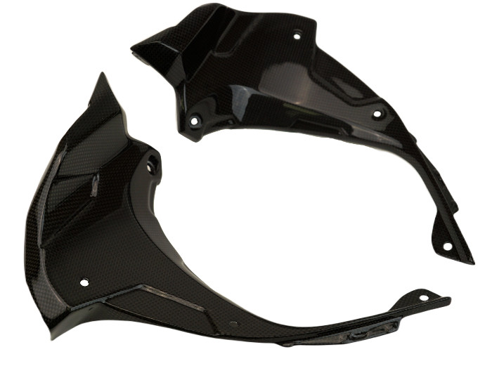 2024~ZX-6R カーボンエアダクトカバー Air Duct Covers in 100% Carbon Fiber for Kawasaki ZX6R 2024+