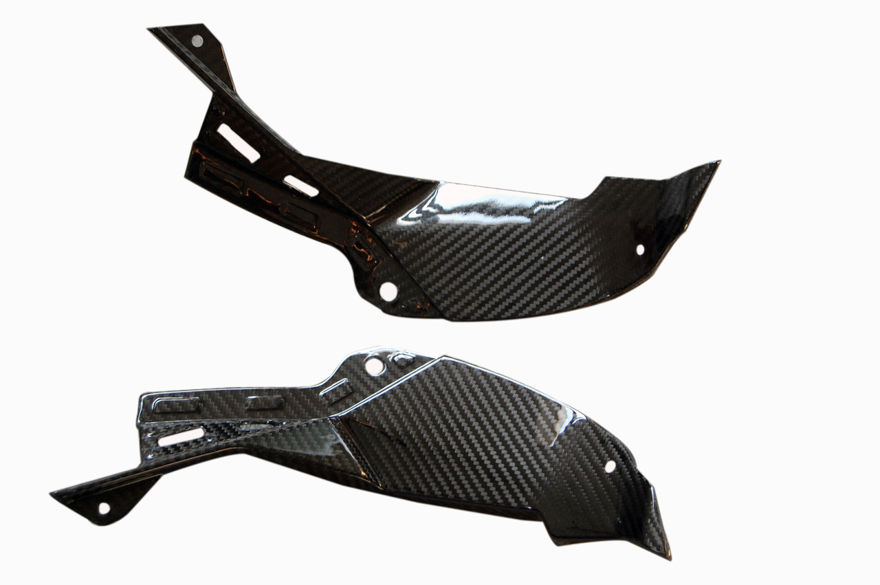 Air Intake Covers in 100% Carbon Fiber for Kawasaki ZX6R 2013-2018 (Glossy/Plain)