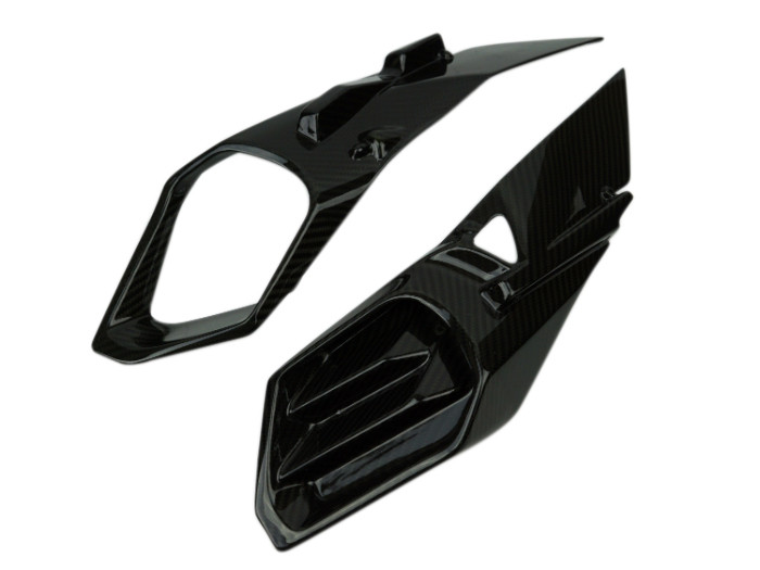 Air Intake Covers in 100% Carbon Fiber for Kawasaki H2 (Glossy/Plain)