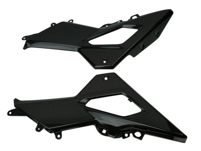 Under Seat Side Panels in 100% Carbon Fiber for Honda Grom MSX 125 2017+ (Glossy/Plain)