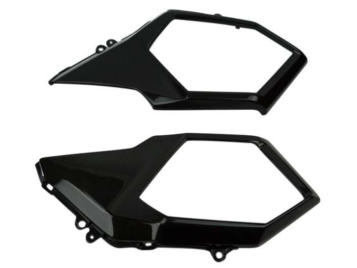 Under Tank Side Panels in 100% Carbon Fiber for Honda Grom MSX 125 2017+ (Glossy/Plain)