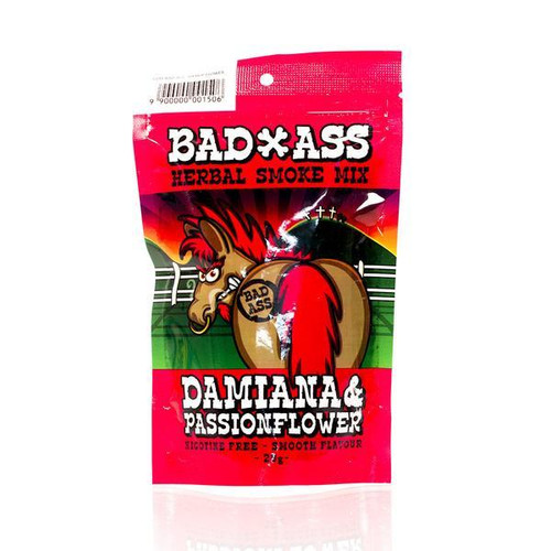 1191 - BAD-ASS DAMIANA & PASSIONFLOWER HERBAL SMOKE MIX - 4 PACK