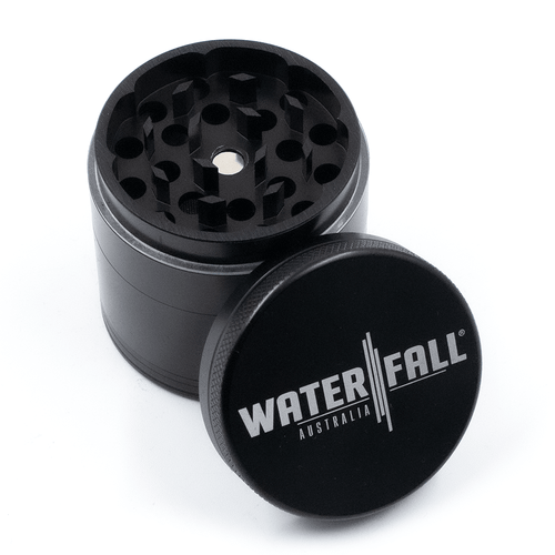 501504323 - Four-Part Aluminium Grinder With Removable Screen - Black (50mm) - 4 PACK