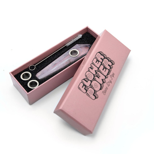 5031639 - Point Clear Quartz Stone Dry Pipe - 2 PACK