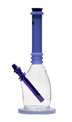 5031466 - POURER HULK - LANTERN SOLID PALE PURPLE/BLUE NECK -CLEAR BOTTOM GIFT BOXED POURITE - 4 PACK