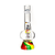 501506596 - GLASS CHAMBER BONG - RASTA BASE 240MM x 34MM 3MM THICK ZAP SQUASH CHAMBER PLANET X