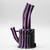 501508242-0002 - BONG- SILICONE BENT SHORT STACK -  BLACK & PURPLE 2 PACK