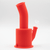 501508242-0003 - BONG- SILICONE BENT SHORT STACK -  RED 2 PACK