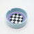 5031659 - Pale Blue Checkers Ceramic Ashtray - 2 Pack