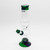Waterfall Beano Highbrid Series Glass Bong - Green/Blue